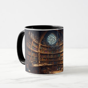 Tasse der verzauberten Bibliothek - Gemütliche und