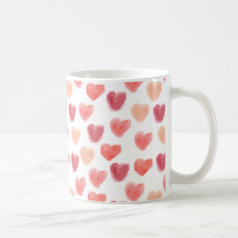 Tasse der Watercolor-Herz-|