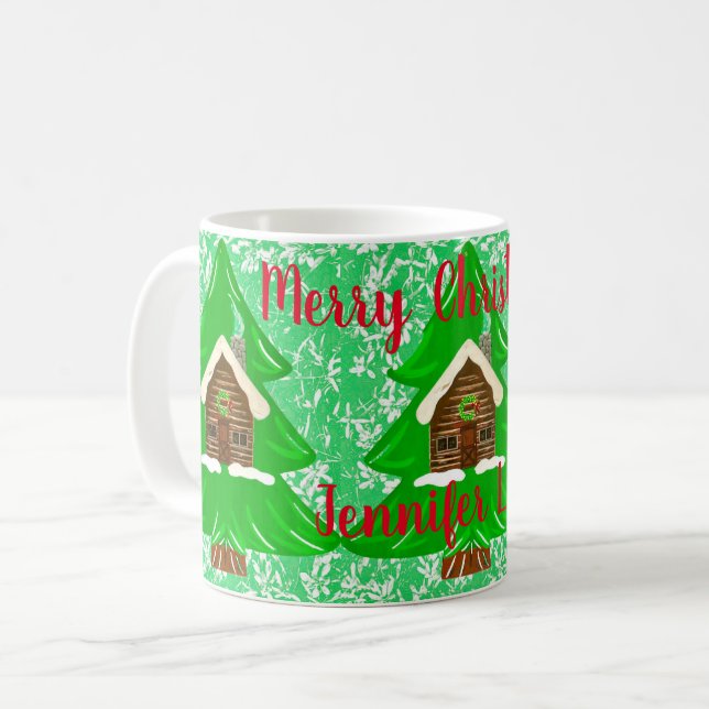 Tasse der Weihnachtskiefer (Vorderseite Links)