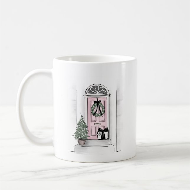 Tasse der Weihnachtstür (Links)