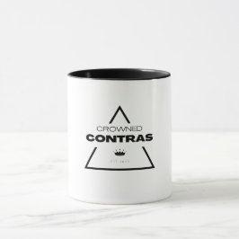 Tasse der weißen geometrischen Prismenkrone Kontra