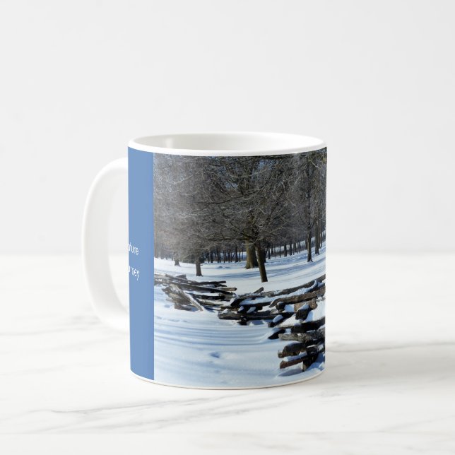 Tasse der Winterlandschaft (Vorderseite Links)