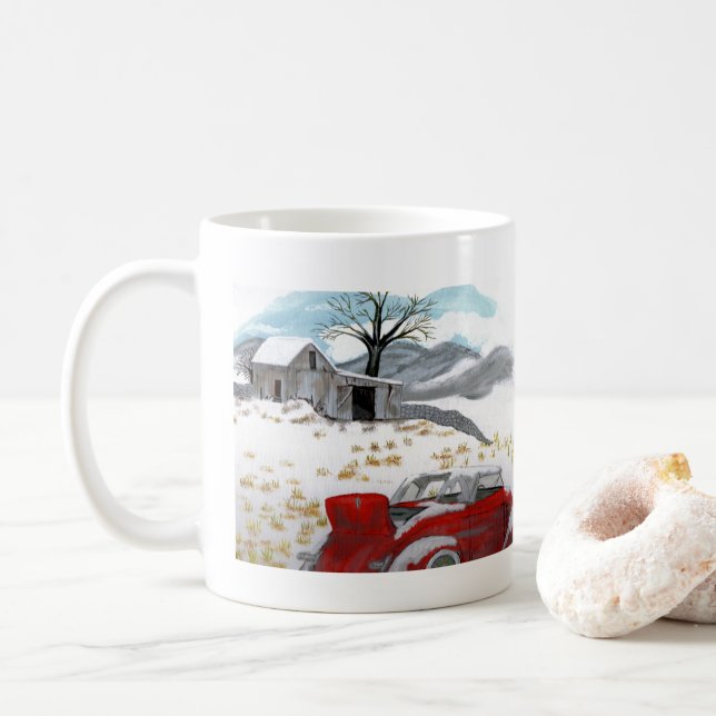 Tasse der Winterszene durch JML (Mit Donut)