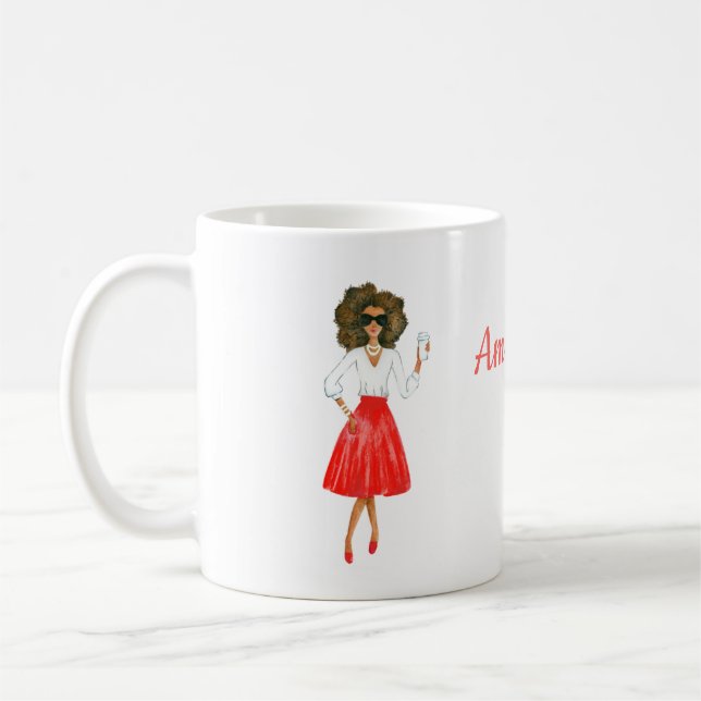 Tasse des Afroamerikanischen Boss-Tages (Links)