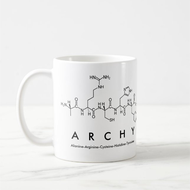 Tasse des Archy Peptids (Links)