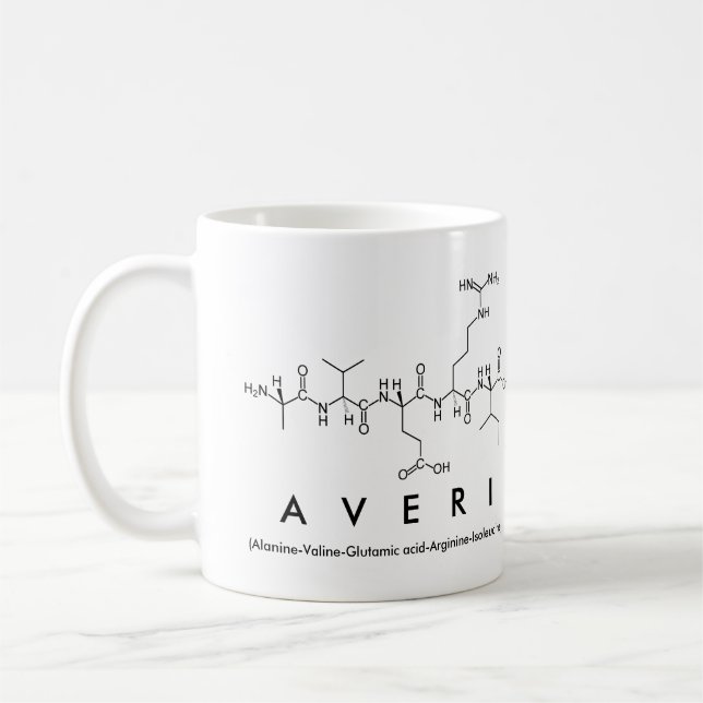 Tasse des Averi Peptids (Links)