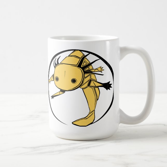 Tasse des Axolotlkreises (Gold) (Rechts)