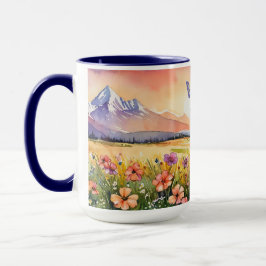 Tasse des Beagle, individuelle Sonnenaufgang der l