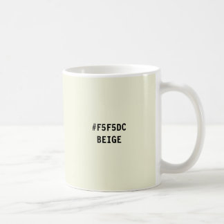 Tasse des Beige-Farbhex-Codes