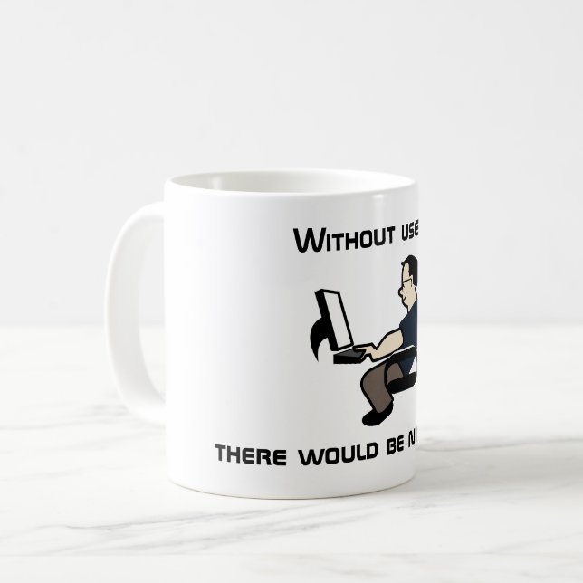 Tasse des Benutzerfehlers mit Image (Vorderseite Links)