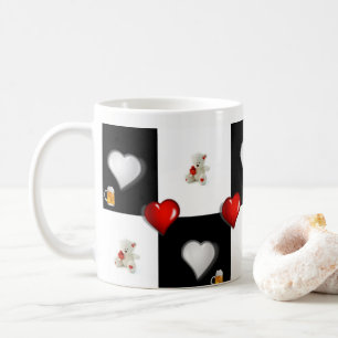 Tasse des Bieres Rotes Herz