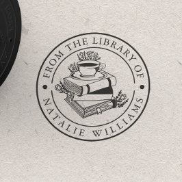 Tasse des Blumenbuchs Gummistempel