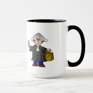 Tasse des britischen Anwalts oder Barristers