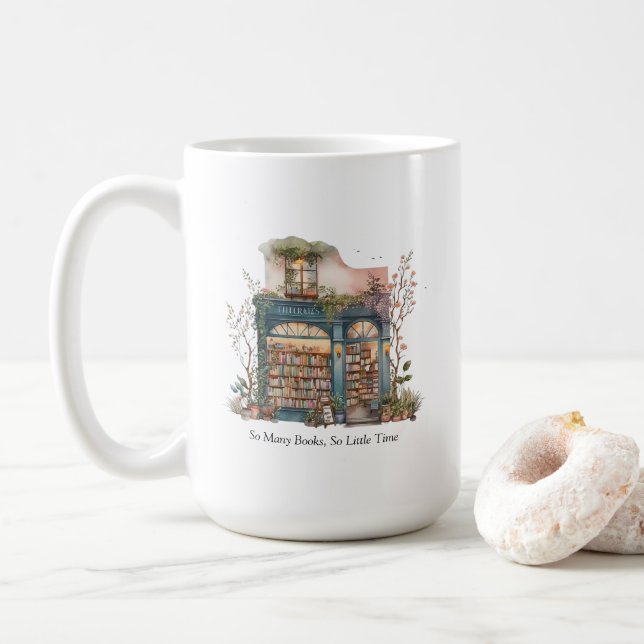 Tasse des Buchspeichers (Mit Donut)