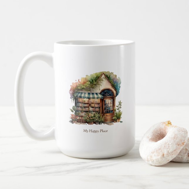 Tasse des Buchspeichers (Mit Donut)