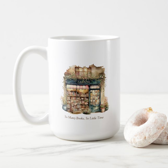 Tasse des Buchspeichers (Mit Donut)