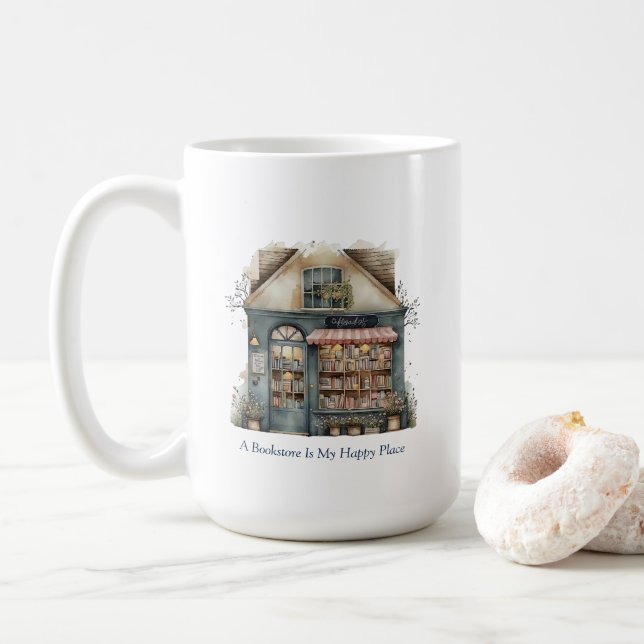 Tasse des Buchspeichers (Mit Donut)