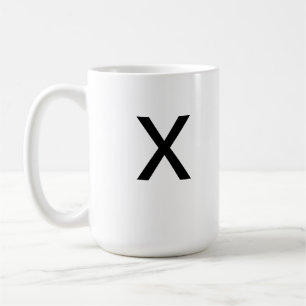 Tasse des Buchstaben X