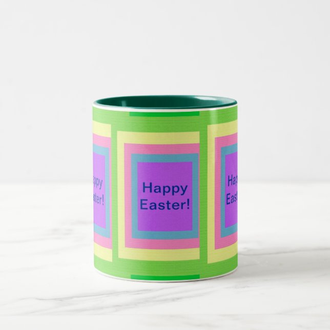 Tasse des bunten Happy Oster (Mittel)