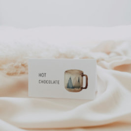 Tasse des Campers ausfüllen Platzkarte