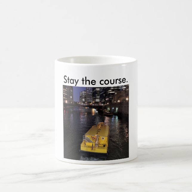 Tasse des Chicago River Taxi-Sprichworts bleibe (Mittel)