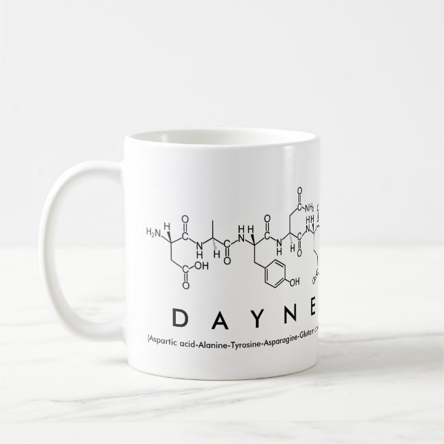 Tasse des Dayne-Peptids (Links)