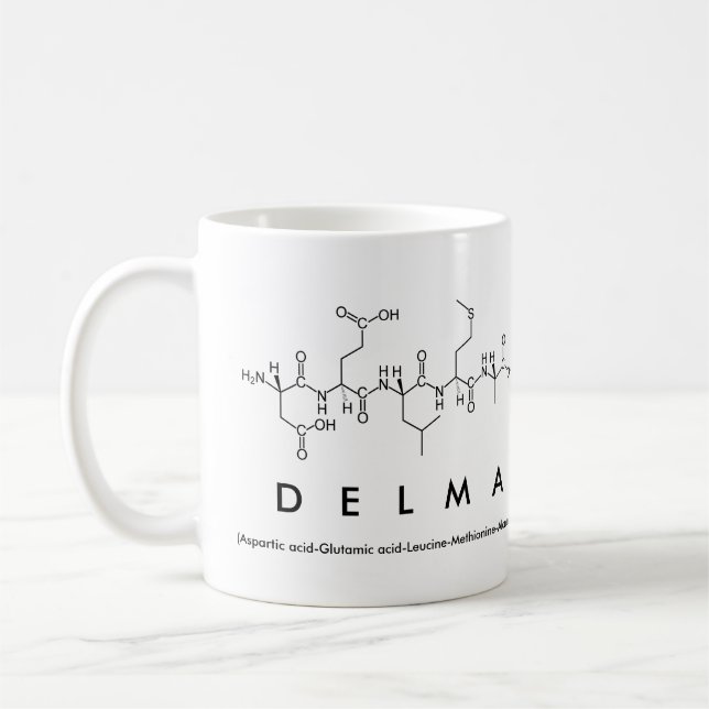 Tasse des Delma-Peptids (Links)