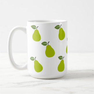 Tasse des Designmusters für grüne Birnen