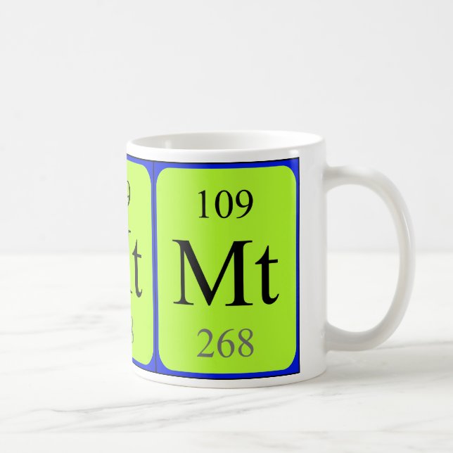 Tasse des Elements 109 - Meitnerium (Rechts)