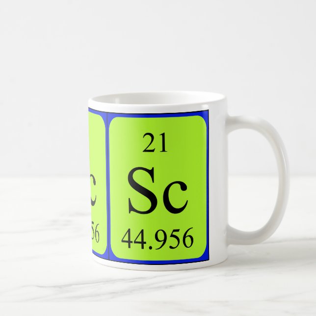Tasse des Elements 21 - Scandium (Rechts)