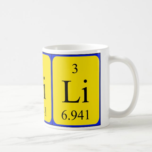 Tasse des Elements 3 - Lithium (Rechts)