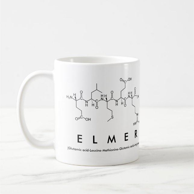 Tasse des Elmer Peptids (Links)