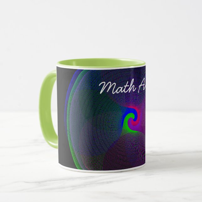 Tasse des farbigen, geflochtenen geometrischen Mat (Vorderseite Links)