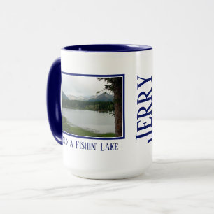 Tasse des Fischlebens mit Ihrem Namen und Ihrem Un