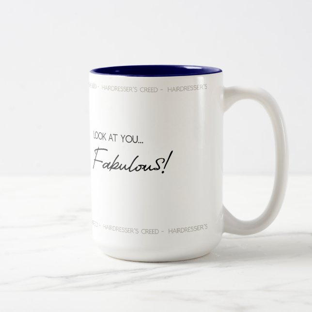 Tasse des Friseursalons (Rechts)