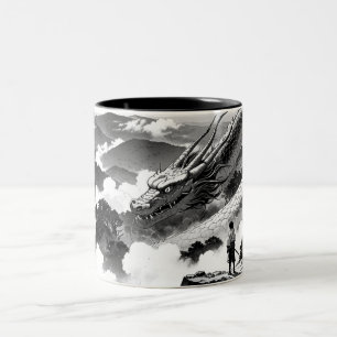 Tasse des Gebirges und des Tintendrachen