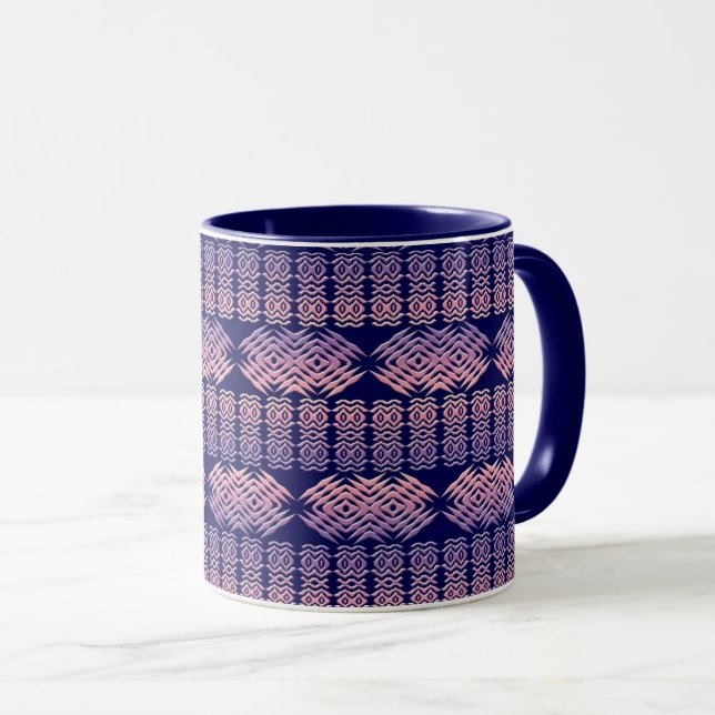 Tasse des geometrischen Musters (VorderseiteRechts)