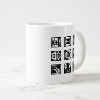 Tasse des geometrischen Stammmusters
