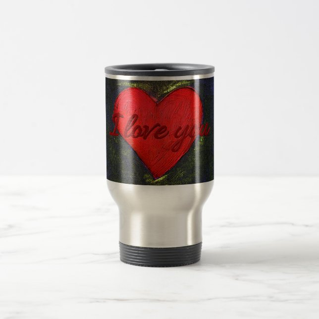 Tasse des gestrichenen Herzens (Mittel)