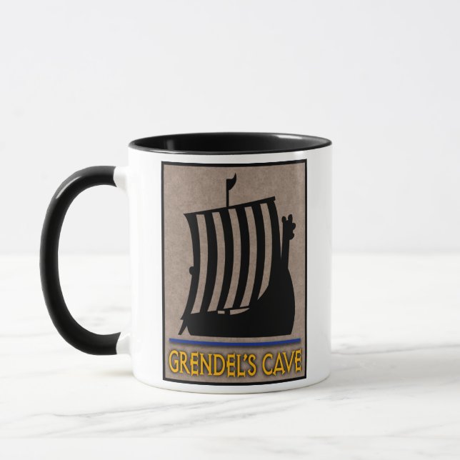Tasse des Grendel-Höhlenlogos (Links)