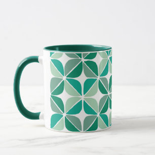 Tasse des grünen Musters