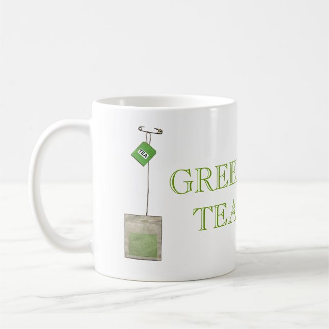 Tasse des grünen Tees (Links)