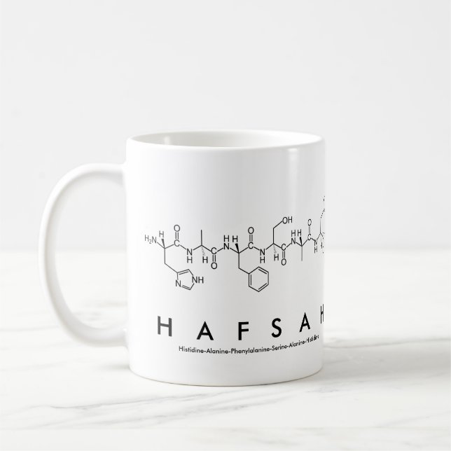 Tasse des Hafsah-Peptids (Links)