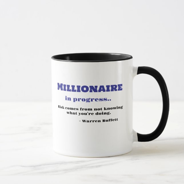 Tasse des Handels, Warren Buffett Zitat - Tee-Kaff (Rechts)