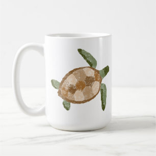 Tasse des handgezogenen Meeresschildkrötenkaffees