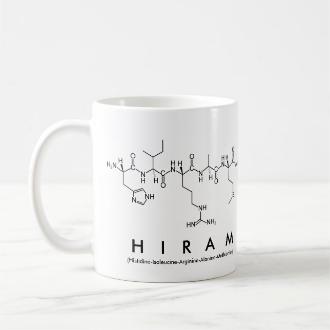Tasse des Hiram Peptids (Links)