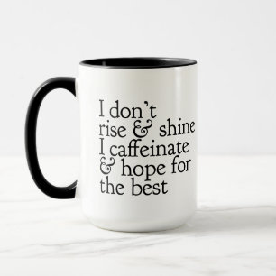 Tasse des Hochs und des Shine-Kaffees