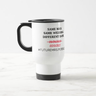 Tasse des Hochzeitdatums ändern
