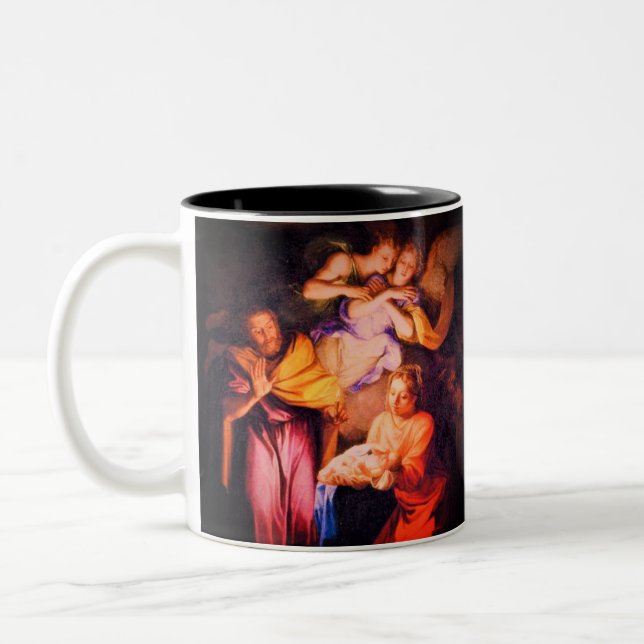 Tasse des individuell anpassbaren Geburtsgebet (Links)