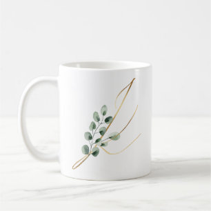 Tasse des initiales des fêtes d'hiver
